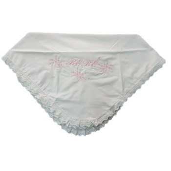 Pañal de canastilla (Rosado Letra corrida)