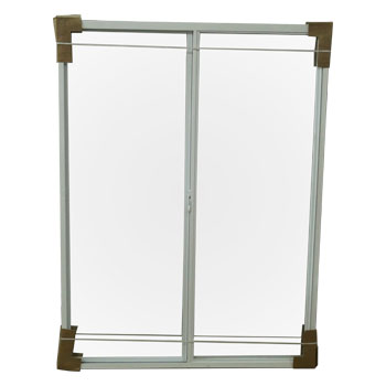 Ventana corrediza cristal sencillo 90 x 120 blanco (aLumipro)