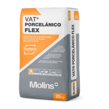 Vat Porcelánico Flex Gris (Bolsa de cemento 25 Kg)