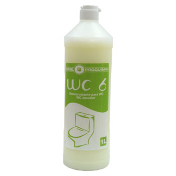 Detergente desincrustante y desodorizante para inodoros WC-6 (botella 1L)